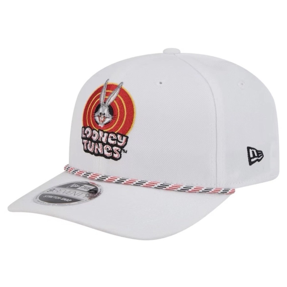 Bugs Bunny Looney Tunes New Era Rope 9Seventy New Era Stretch Snap Hat Cap White